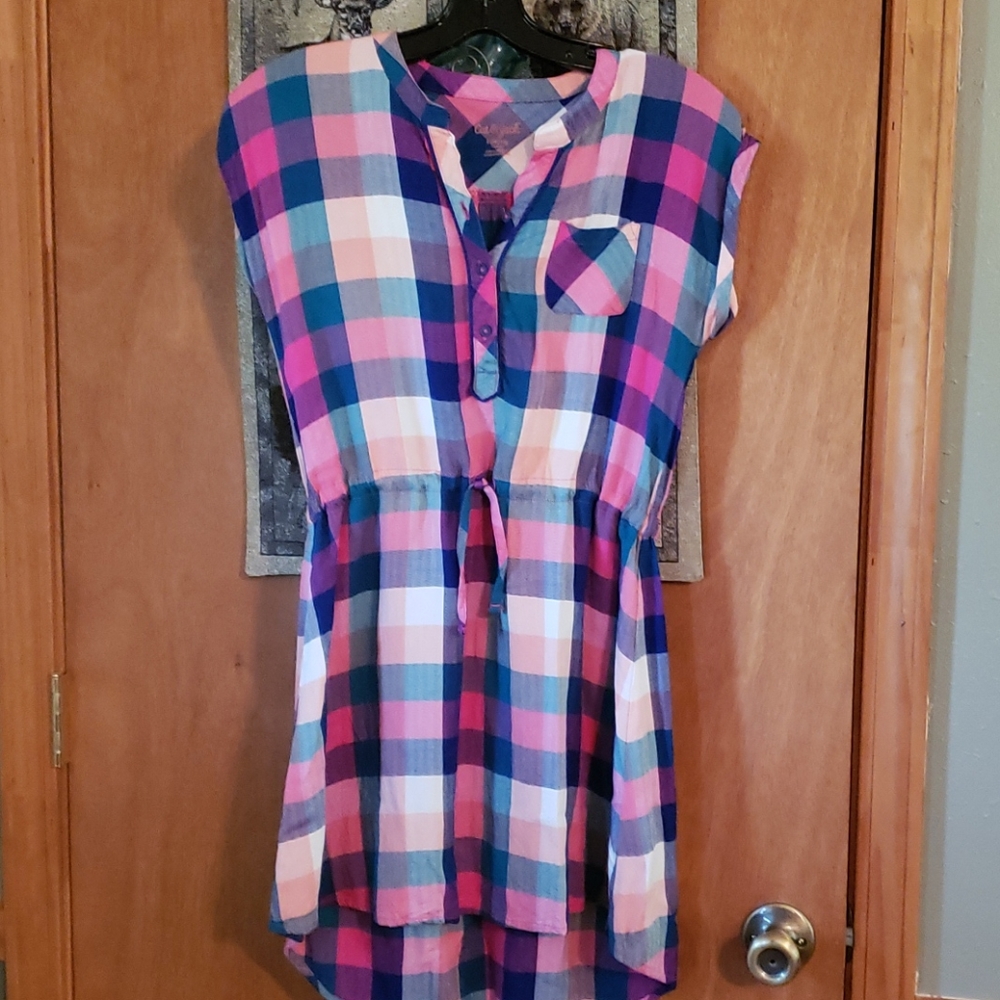 Plaid dress. L 10/12. Excellent condition
